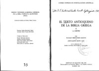 cover of the book El texto Antioqueno de la biblia griega : II. 1-2 Reyes.