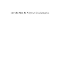 cover of the book Introduction to Abstract Mathematics