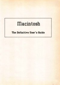 cover of the book Macintosh : the definitive user’s guide