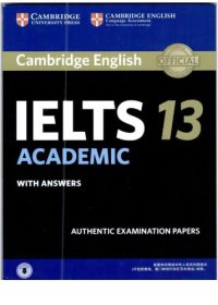 cover of the book Cambridge IELTS 13 Academic Student’s Book with Answers with Audio