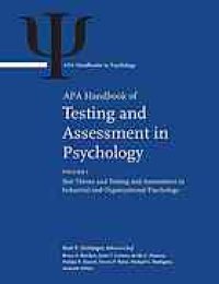 cover of the book APA handbook of testing and assessment in psychology, Vol. 2, Testing and assessment in clinical and counseling psychology