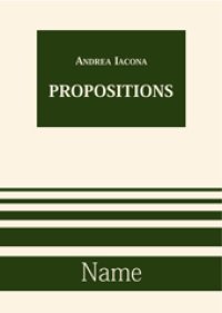 cover of the book Propositions