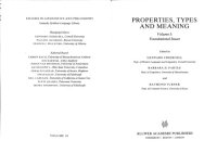 cover of the book Properties, Types and Meaning (Volume I: Foundational Issues)