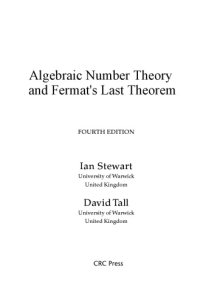 cover of the book Algebraic Number Theory and Fermat’s Last Theorem [4th ed.]