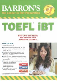 cover of the book Barron’s TOEFL iBT