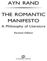 cover of the book The Romantic Manifesto: A Philosophy of Literature