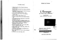 cover of the book L’Étranger ou l’union dans la différence