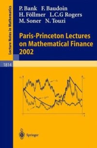 cover of the book Paris-Princeton Lectures on Mathematical Finance 2002