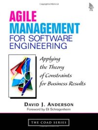 cover of the book Agile Management for Software Engineering: Applying the Theory of Constraints for Business Results