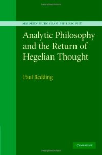 cover of the book Analytic philosophy and the return of Hegelian thought