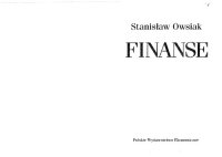 cover of the book Finanse