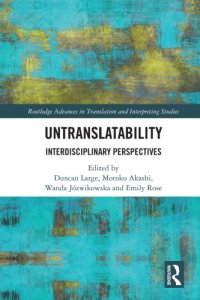 cover of the book Untranslatability: Interdisciplinary Perspectives