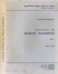 cover of the book Elementi Di Analisi Numerica, Parte I