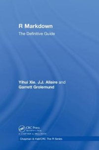 cover of the book R Markdown: The Definitive Guide