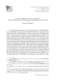 cover of the book Alcune osservazioni sul significato delle dottrine non scritte e dell’esoterismo in Platone