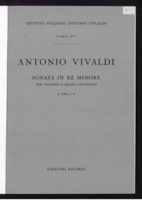 cover of the book Sonata in re minore