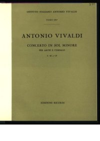 cover of the book Concerto in sol minore