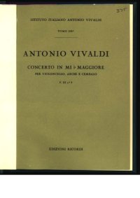 cover of the book Concerto in mi b maggiore