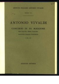 cover of the book Concerto in fa maggiore