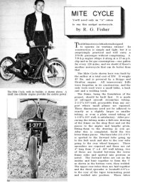 cover of the book Mite Cycle , DIY Motorcycle Motocycle Plan Plans