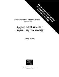 cover of the book Applied Mechanics for Engineering Technology Solutions Manual