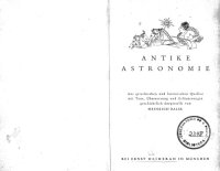 cover of the book Antike Astronomie