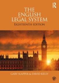 cover of the book The English Legal System