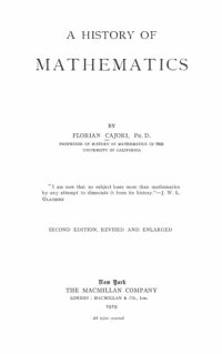 cover of the book A History of Mathematics