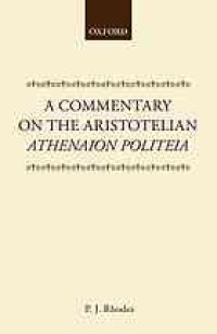 cover of the book A commentary on the Aristotelian Athenaion politeia