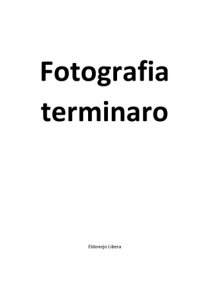 cover of the book Fotografia terminaro