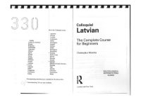 cover of the book Colloquial Latvian: The Complete Course For Beginners