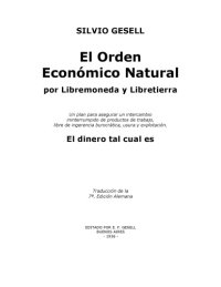 cover of the book El orden economico natural