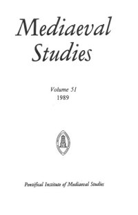 cover of the book Mediaeval Studies