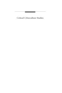 cover of the book Critical Cyberculture Studies