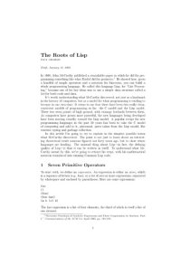 cover of the book The Roots of LISP