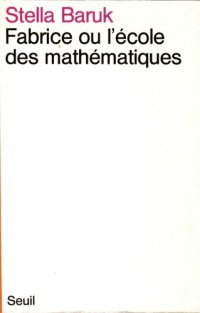 cover of the book Fabrice ou l’ecole des mathematiques.