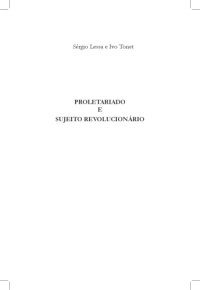 cover of the book Proletariado e sujeito revolucionário