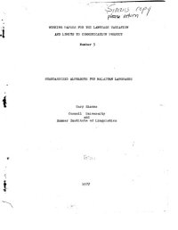 cover of the book Standardized alphabets for Malaitan languages