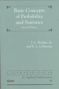 cover of the book Basic Concepts of Probability and Statistics (Classics in Applied Mathematics)