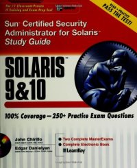 cover of the book Sun Certified Security Administrator for Solaris 9 & 10 Study Guide (Certification Press)