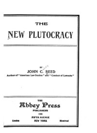 cover of the book The New Plutocracy