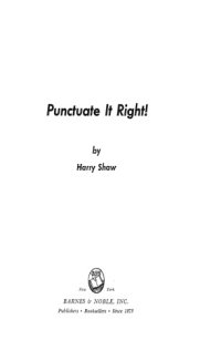 cover of the book Punctuate it Right!