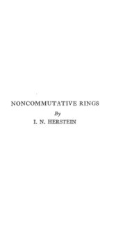 cover of the book Noncommutative Rings