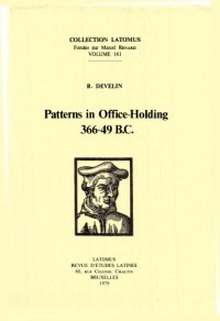 cover of the book Patterns in office-holding 366-49 B.C.