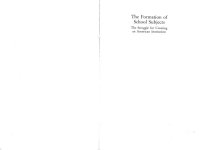 cover of the book The formation of the school subjects: The struggle for creating an American institution