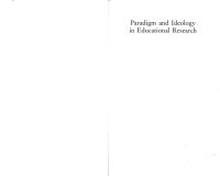 cover of the book Paradigm and ideology in educational research: The social functions of the intellectuals