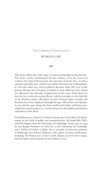 cover of the book The Cambridge Companion to Roman Law