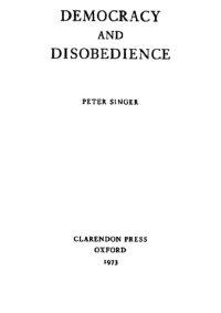 cover of the book Democracy and Disobedience