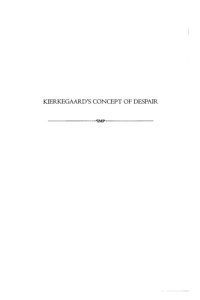 cover of the book Kierkegaard’s Concept of Despair Princeton monographs in philosophy