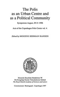 cover of the book The Polis as an Urban Centre and as a Political Community